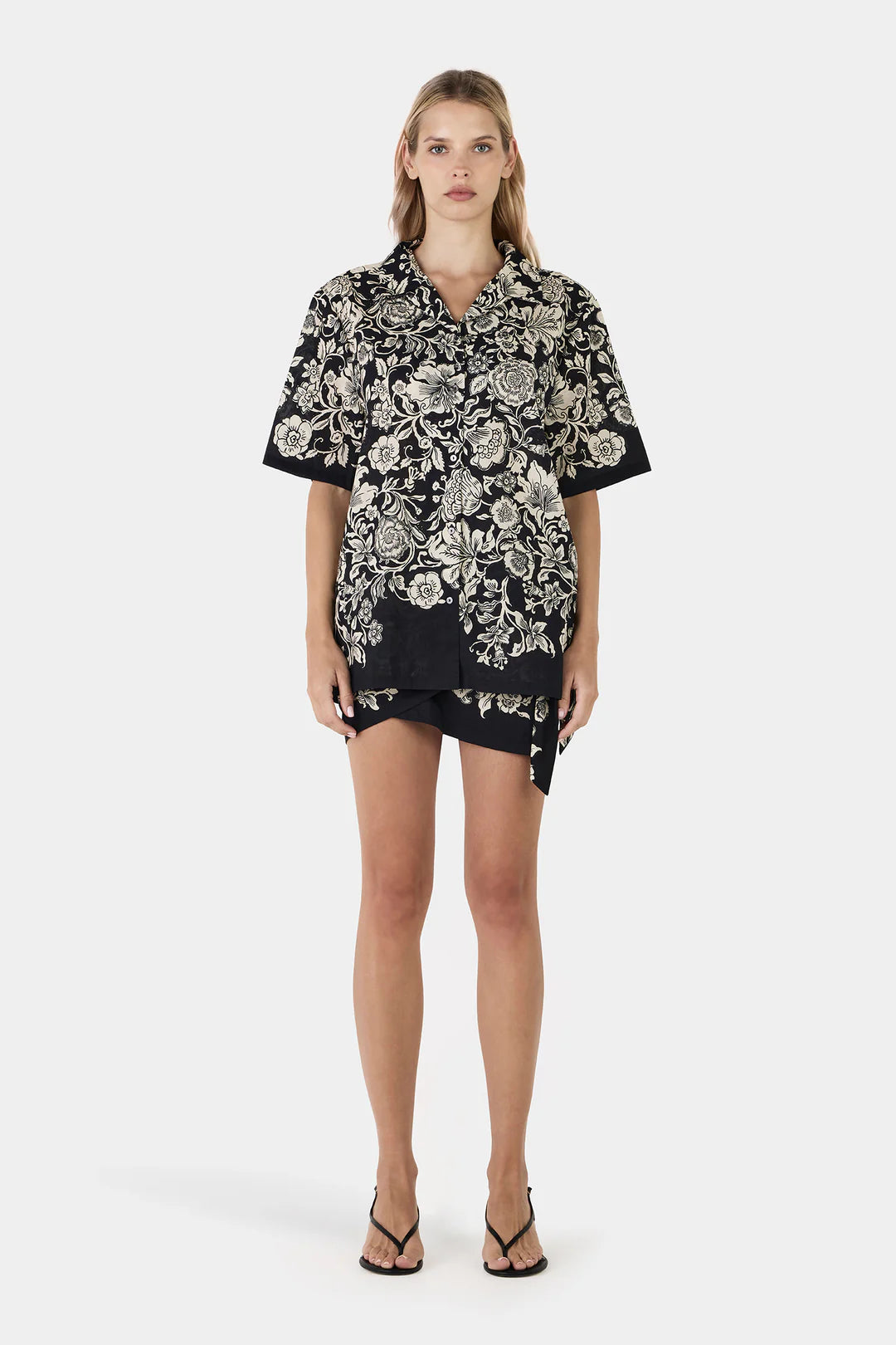 HANSEN & GRETAL Lucas Shirt Noir Bloom