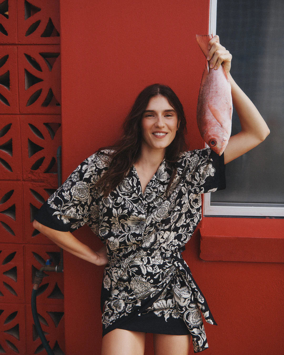 HANSEN & GRETAL Lucas Shirt Noir Bloom