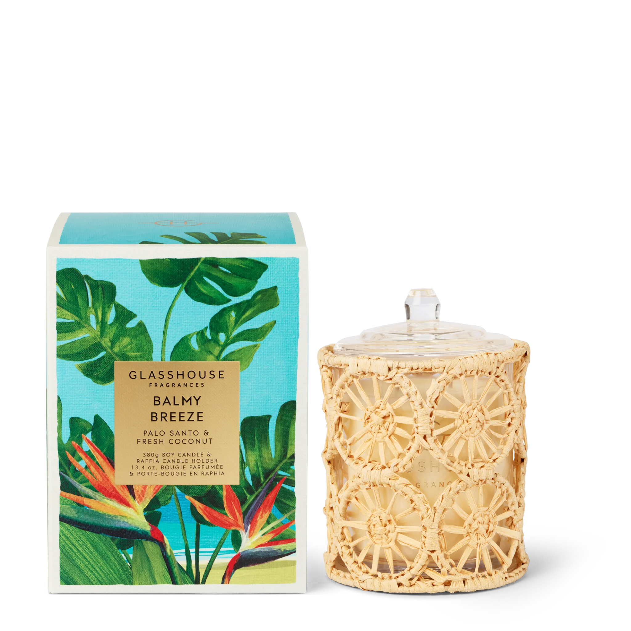 GLASSHOUSE 380g Candle BALMY BREEZE