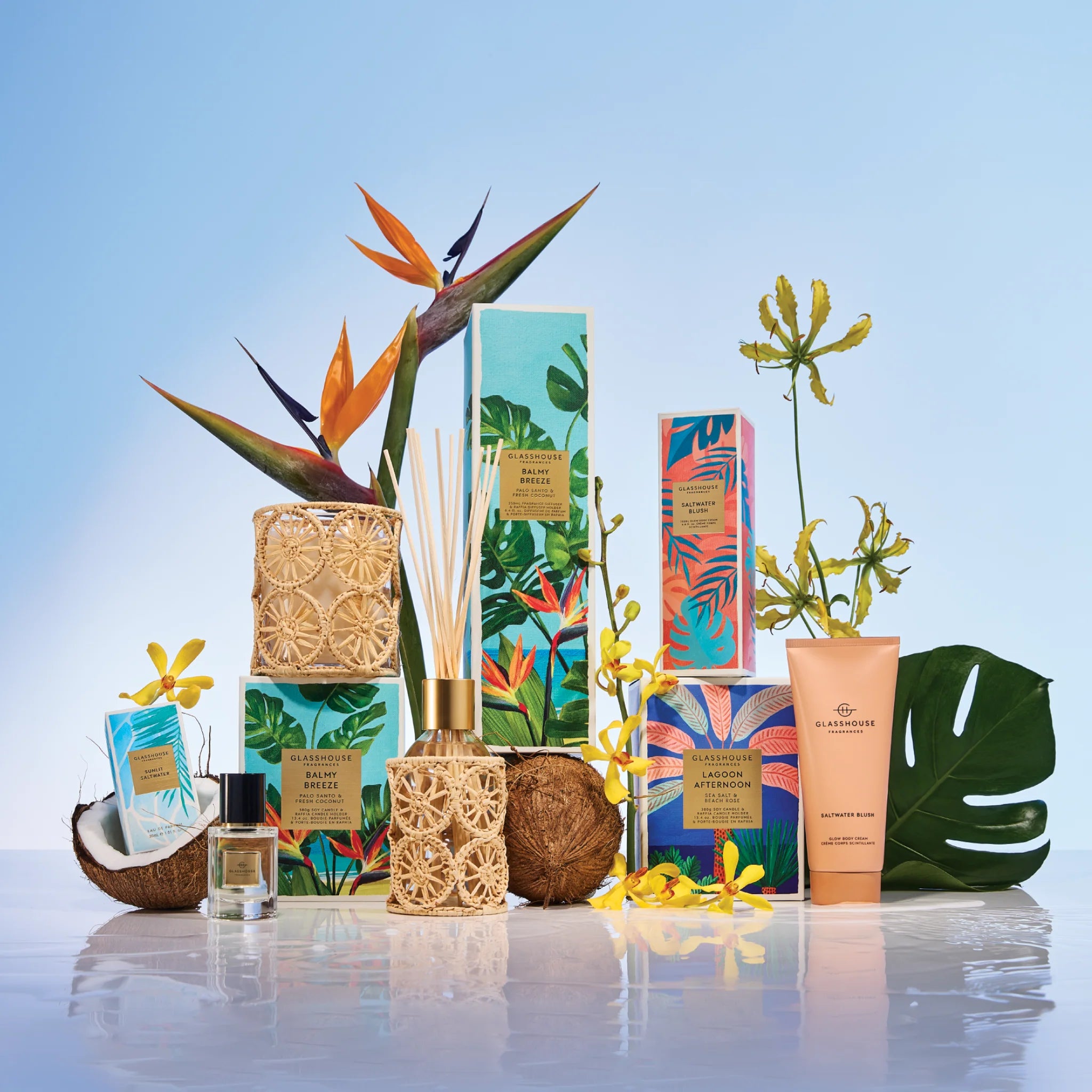 GLASSHOUSE 380g Candle BALMY BREEZE