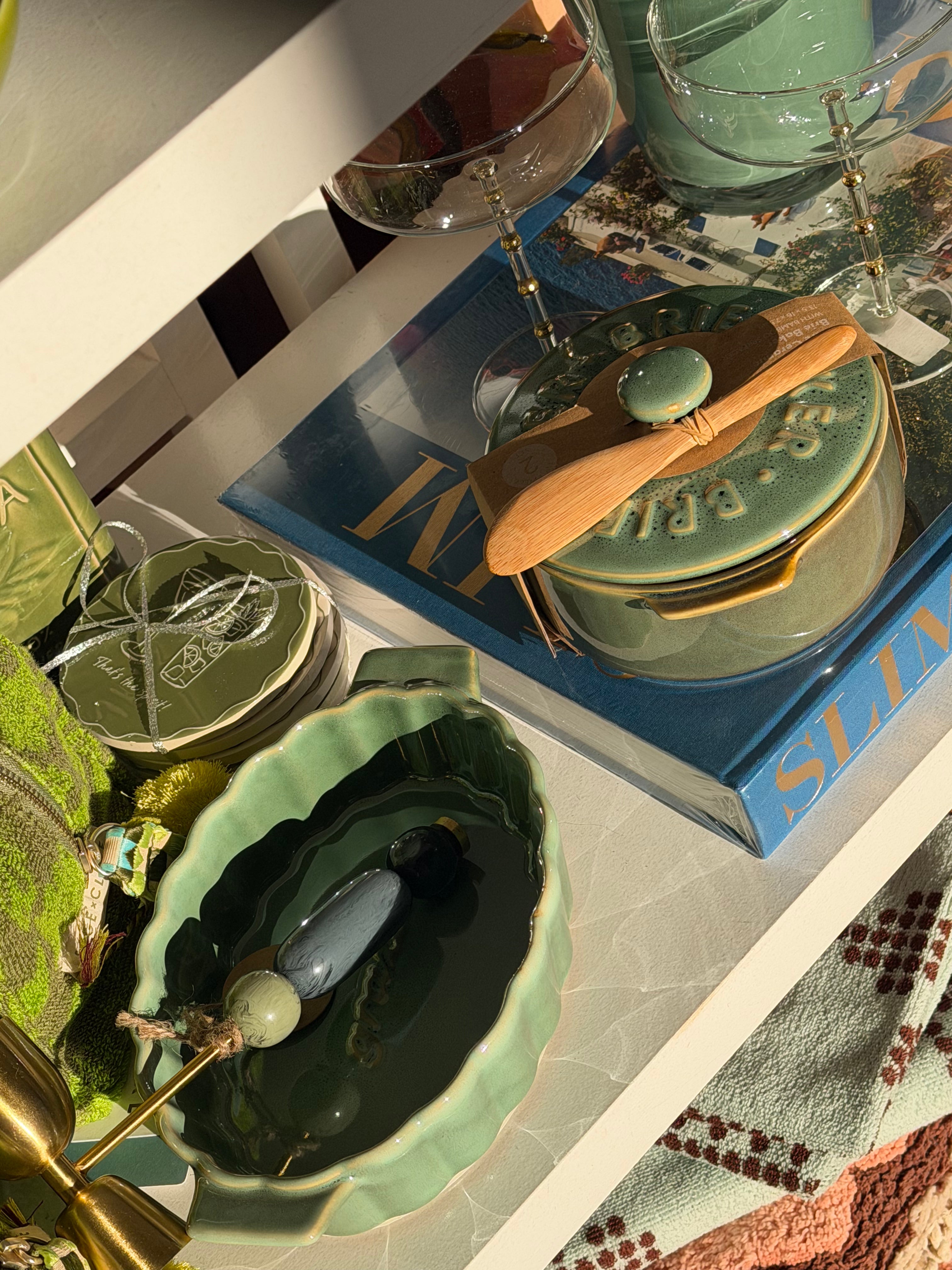 TOSCANA Ceramic Baking Dish OLIVE
