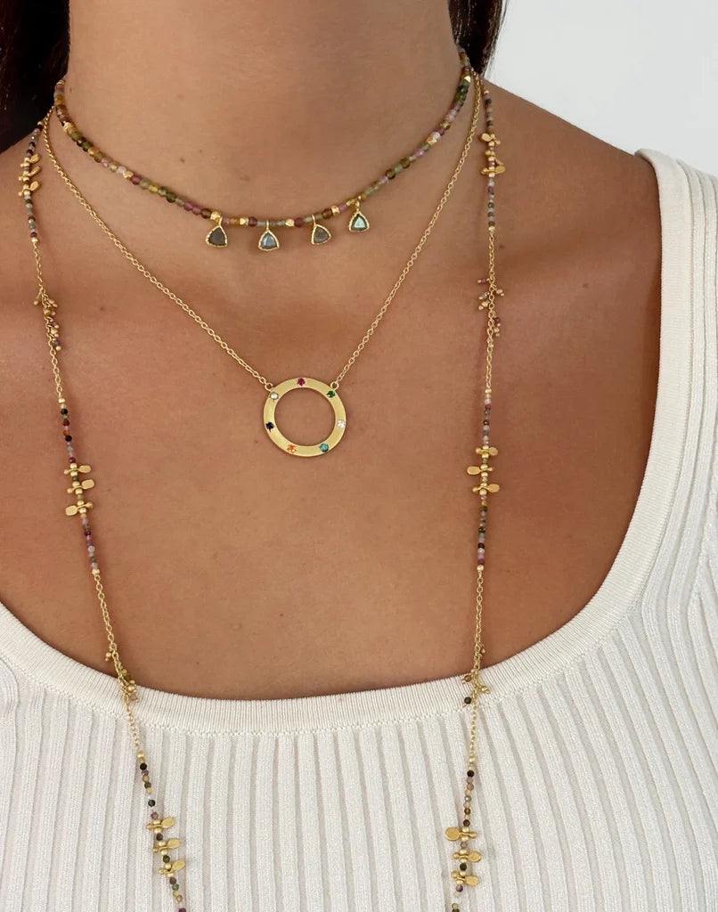 Ruby Teva Safi Mutli Stone Necklace