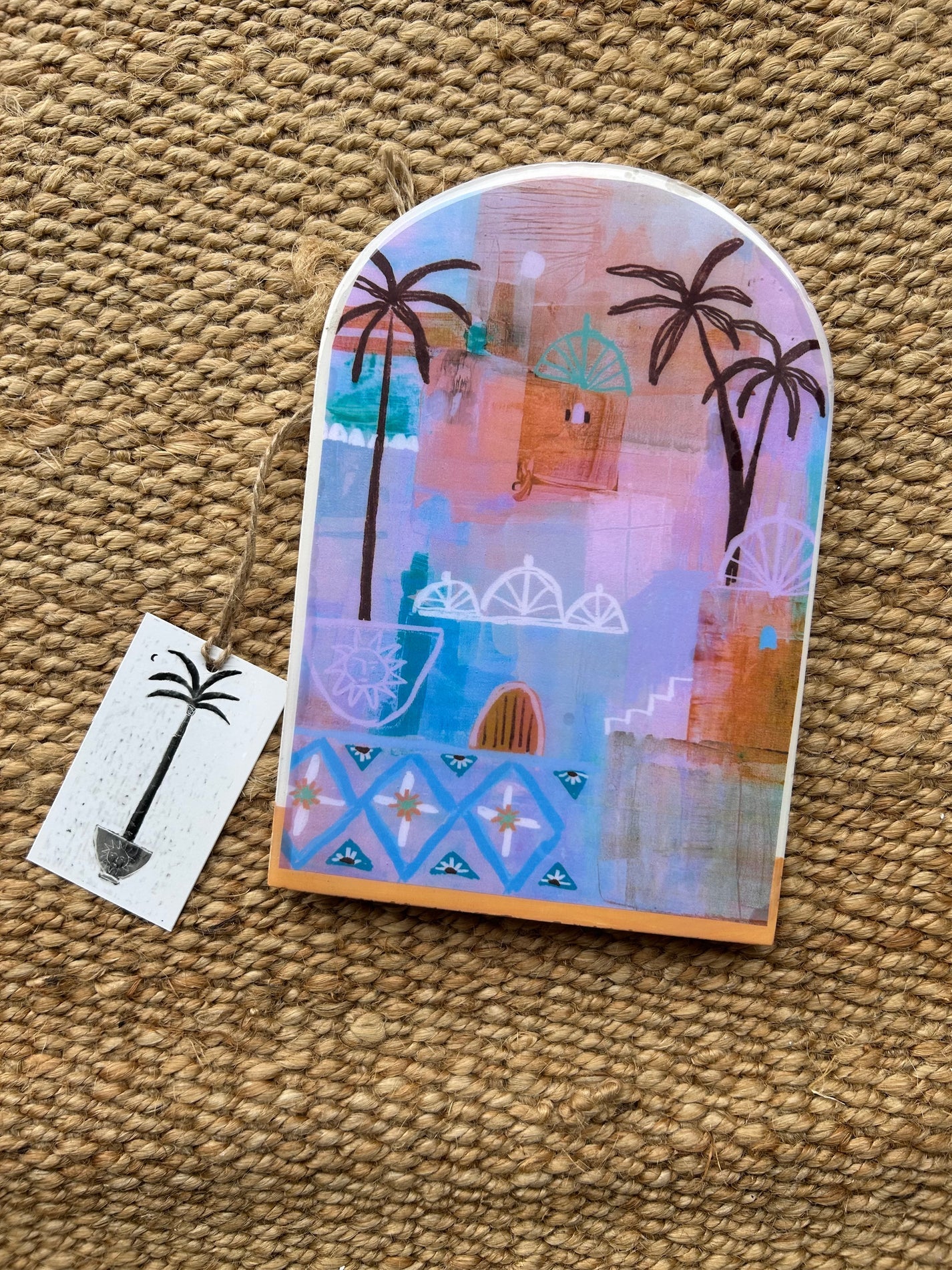 SUE FANTINI Large Arch Tile THE BLUE CITY