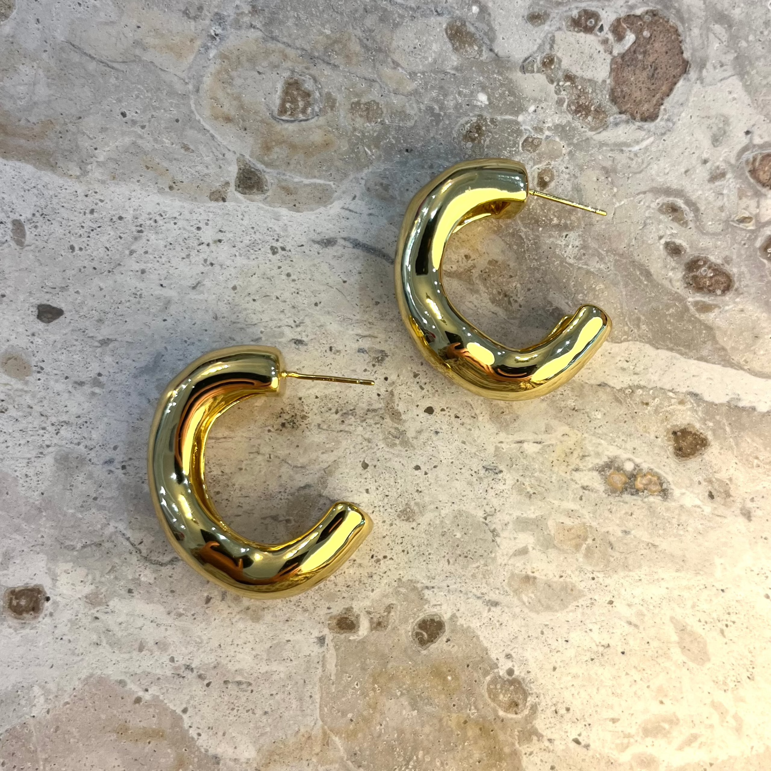 Fire Hoop Earring GOLD