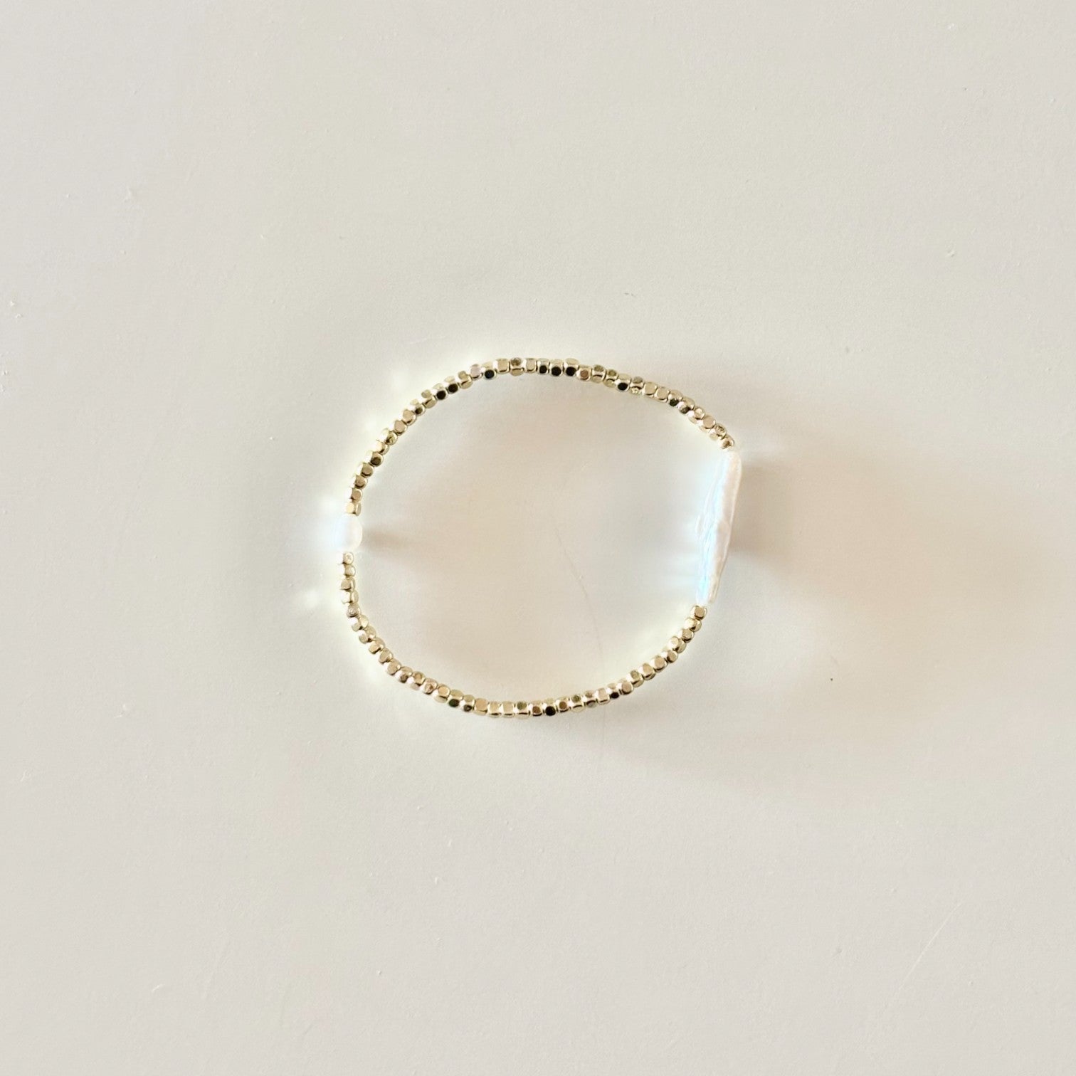 HEI TAI Gold Bracelet LONG FRESHWATER PEARL