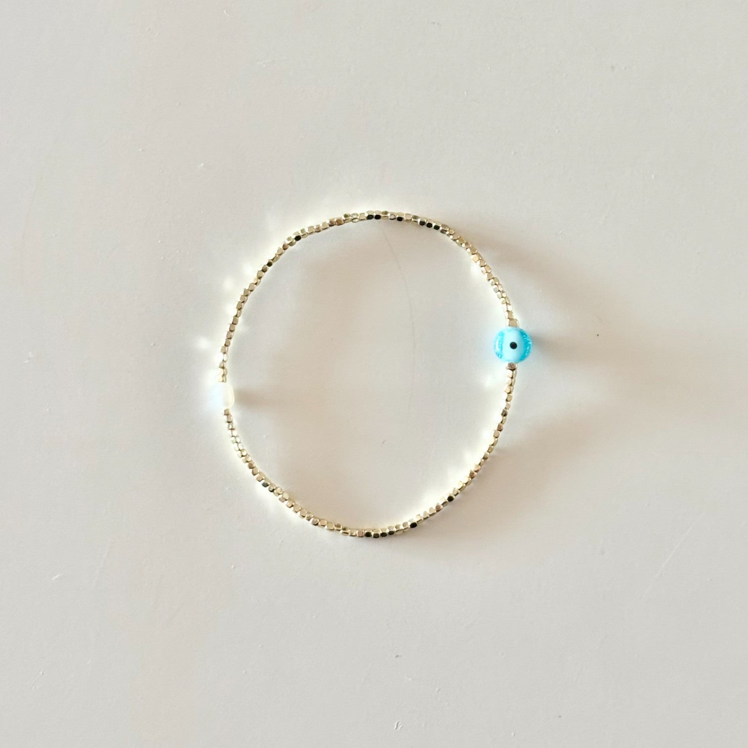 HEI TAI Gold Bracelet LIGHT BLUE EYE