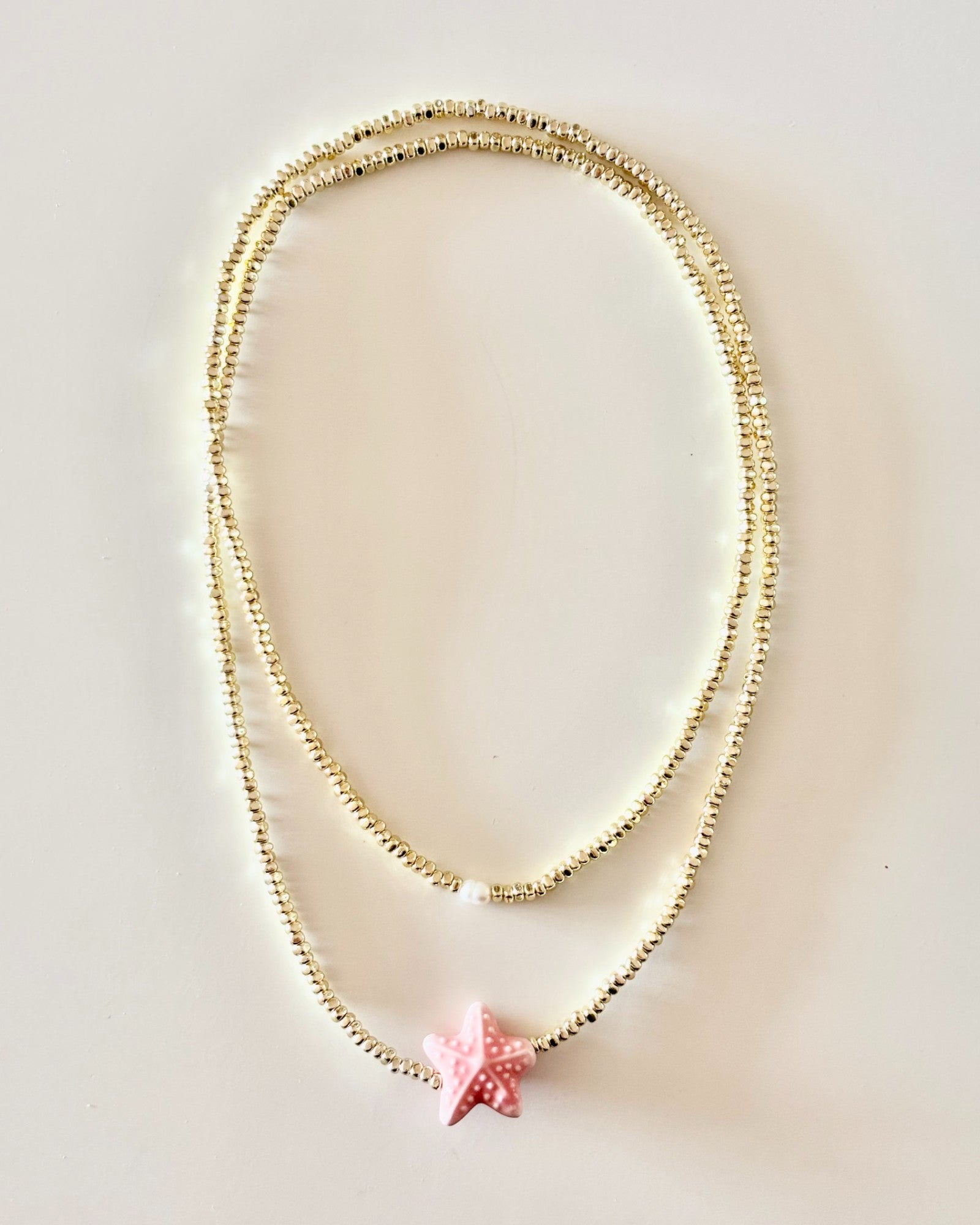 HEI TAI Long Necklace PEACH STAR