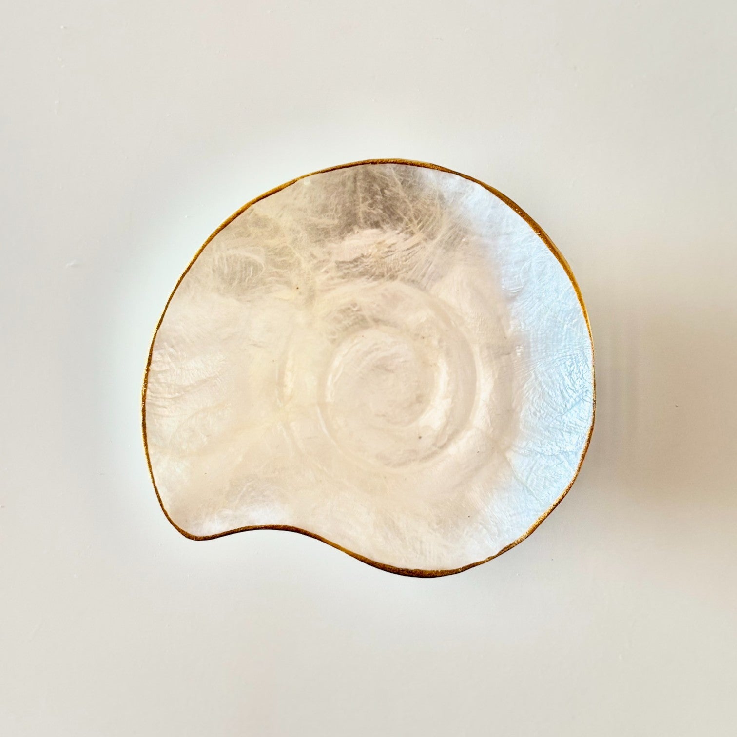 HEI TAI Capiz Trinket Dish NAUTILUS