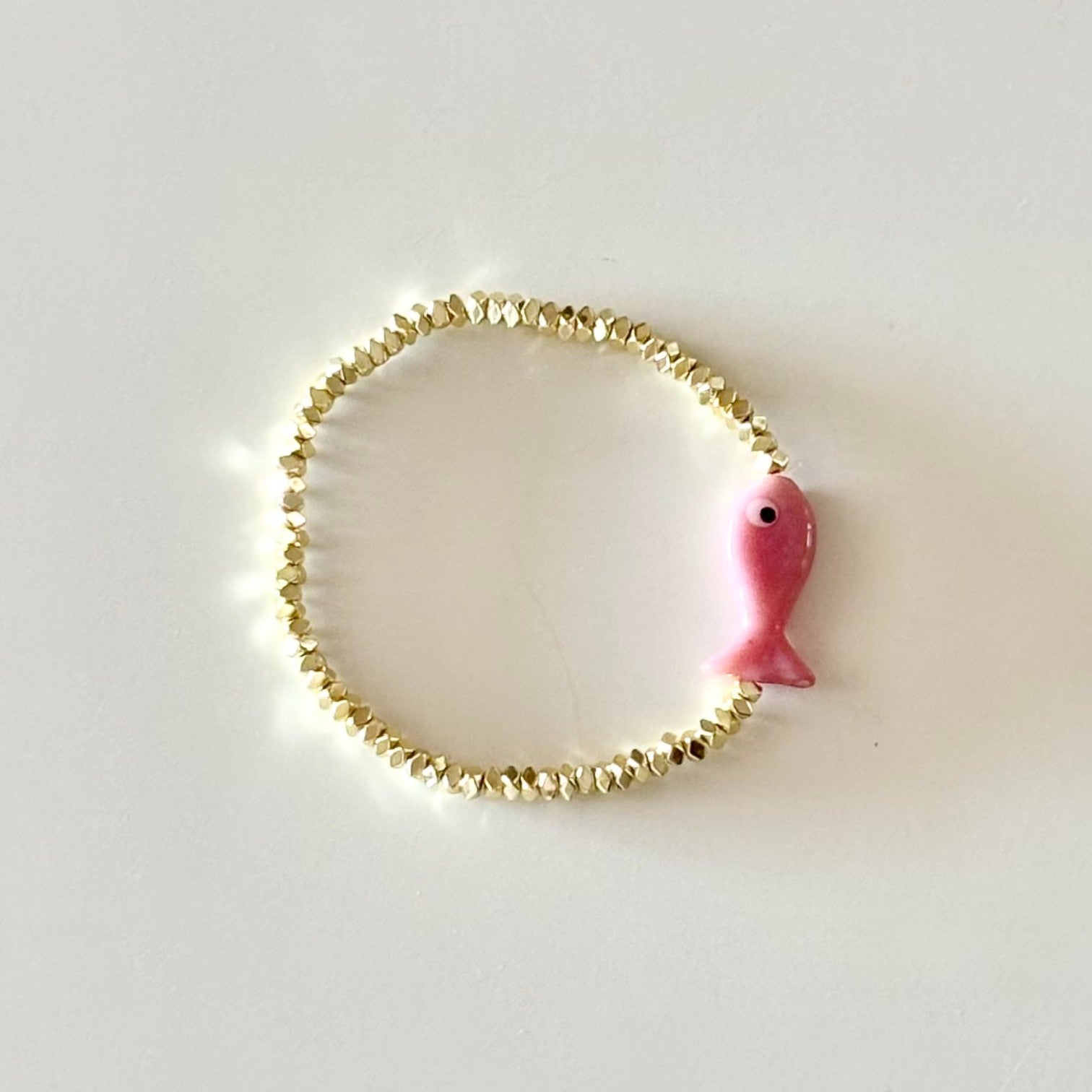 HEI TAI Gold Bracelet PINK FISH