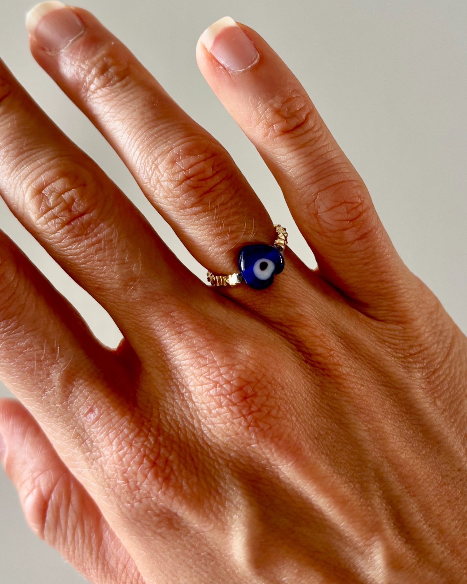 HEI TAI Gold Mati Ring GREEK EYE