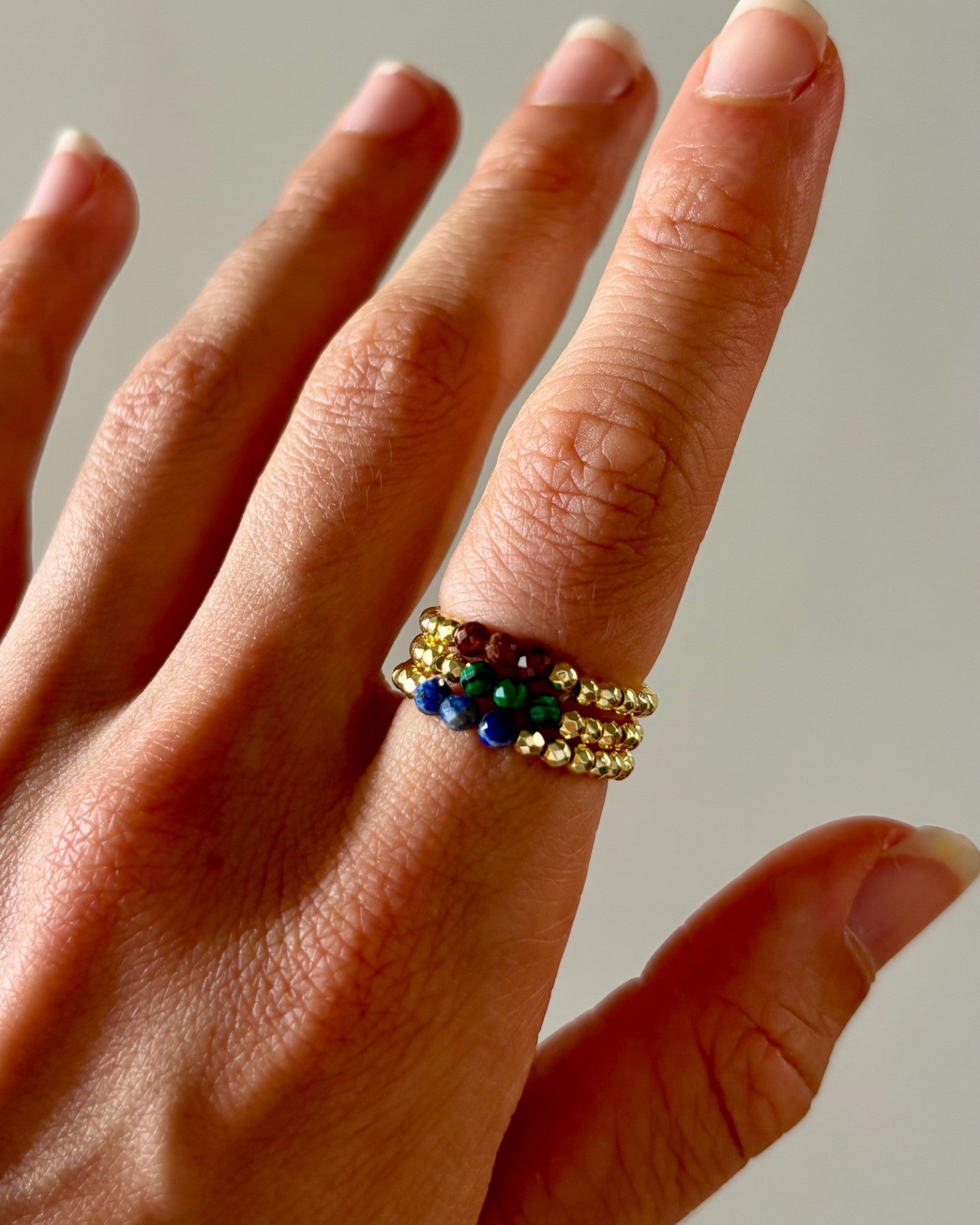 HEI TAI Gold Juju Ring GARNET