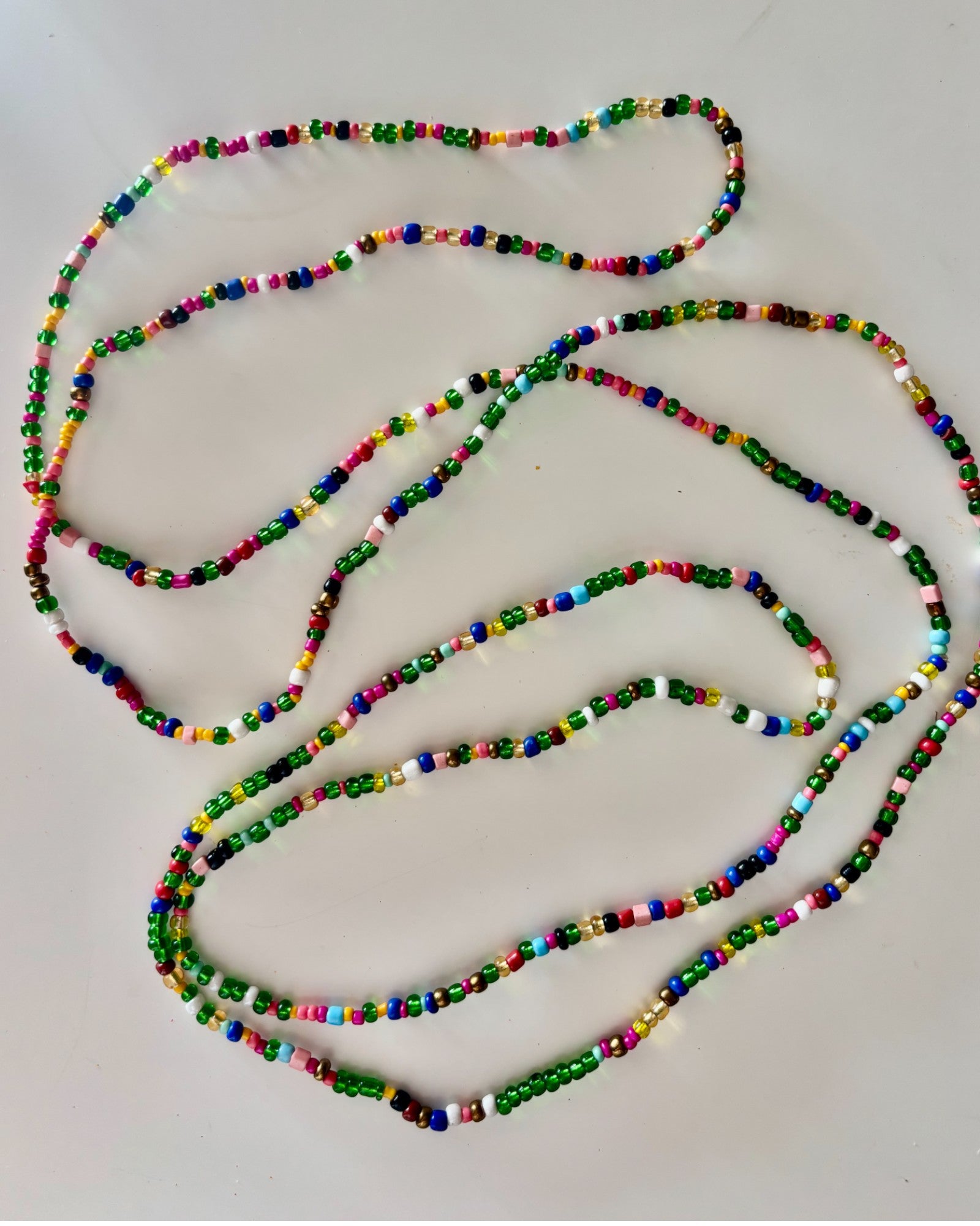 HEI TAI Long Love Bead Necklace GREENS