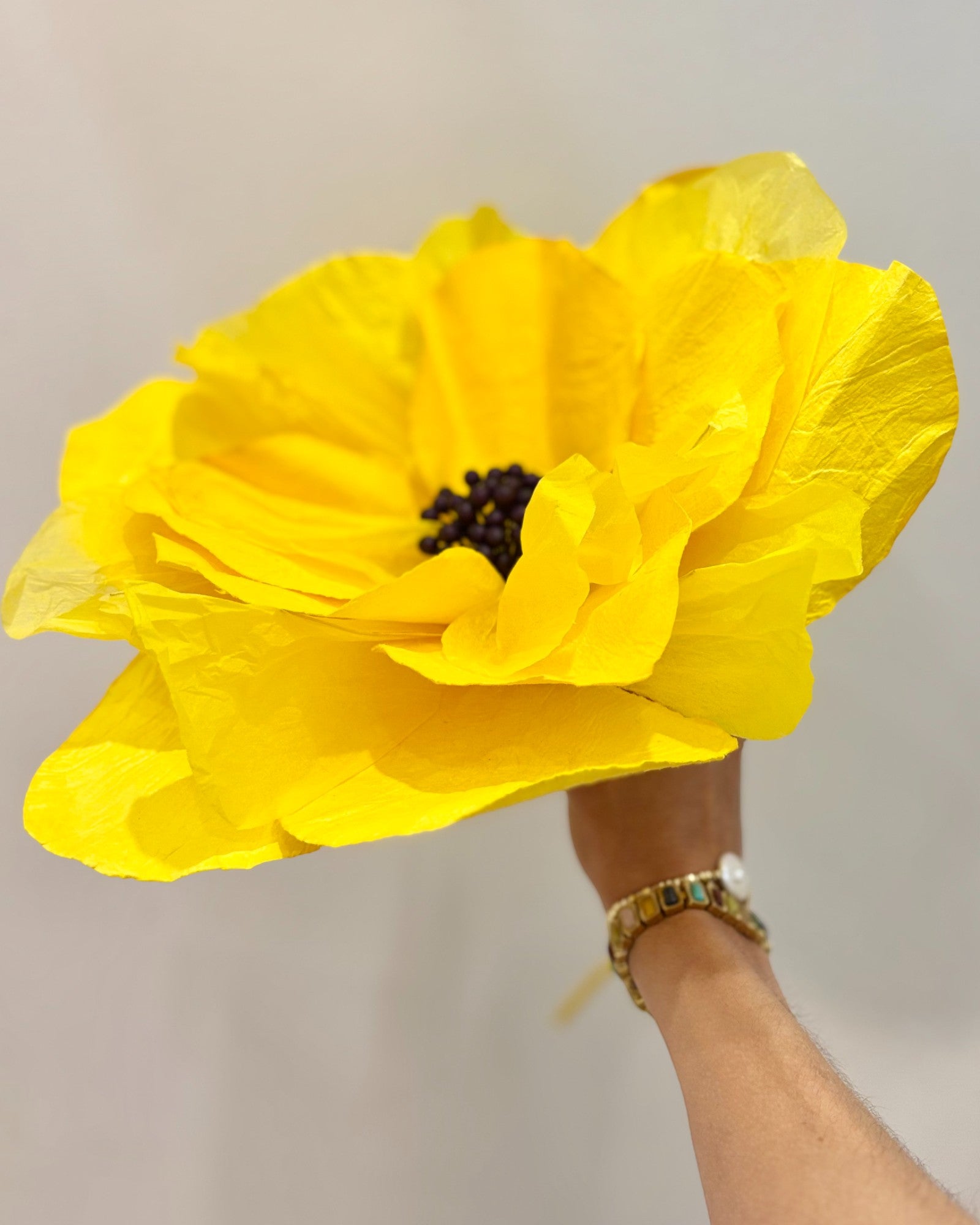 SAKURA Paper Flower Small YELLOW