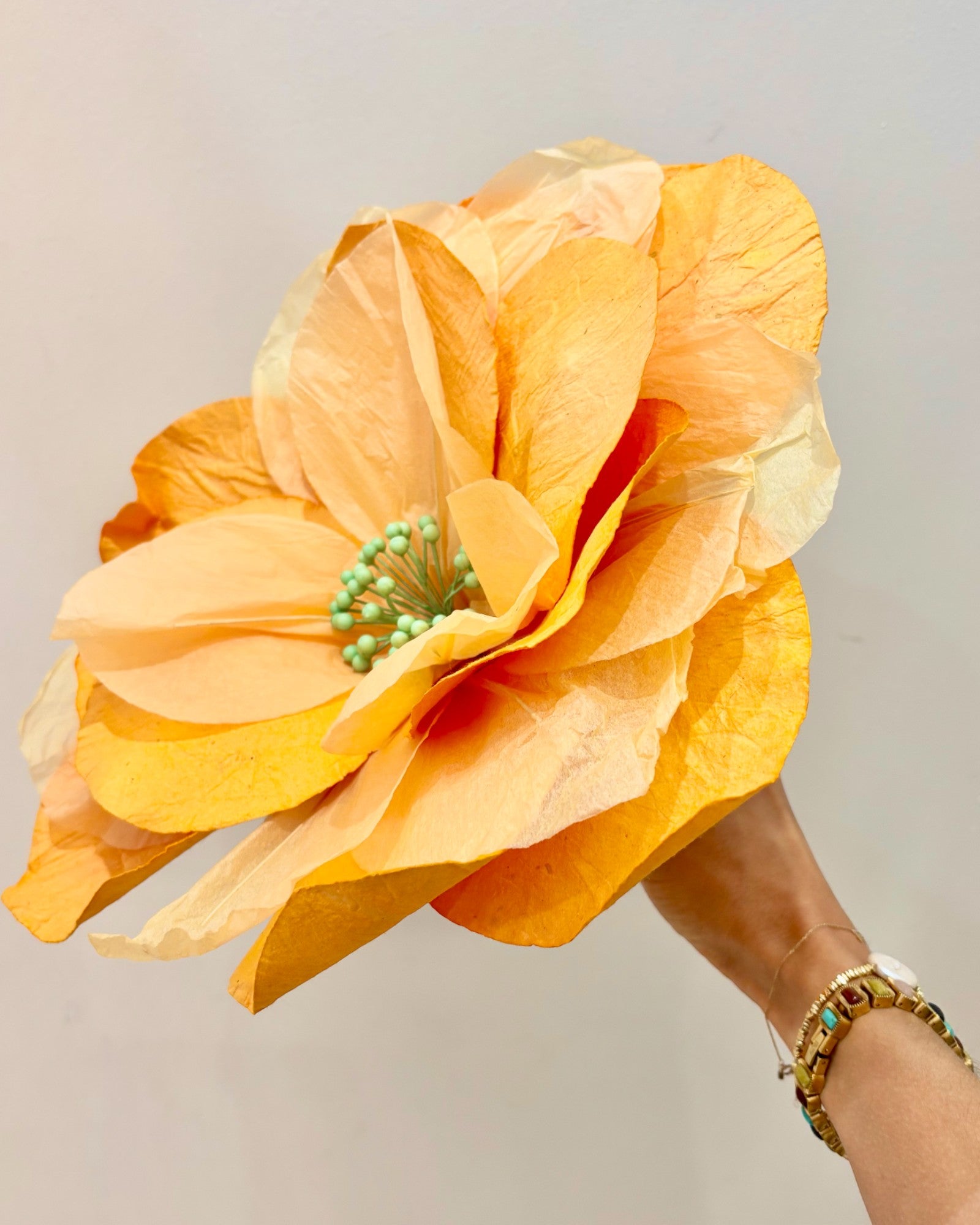 SAKURA Paper Flower Small APRICOT