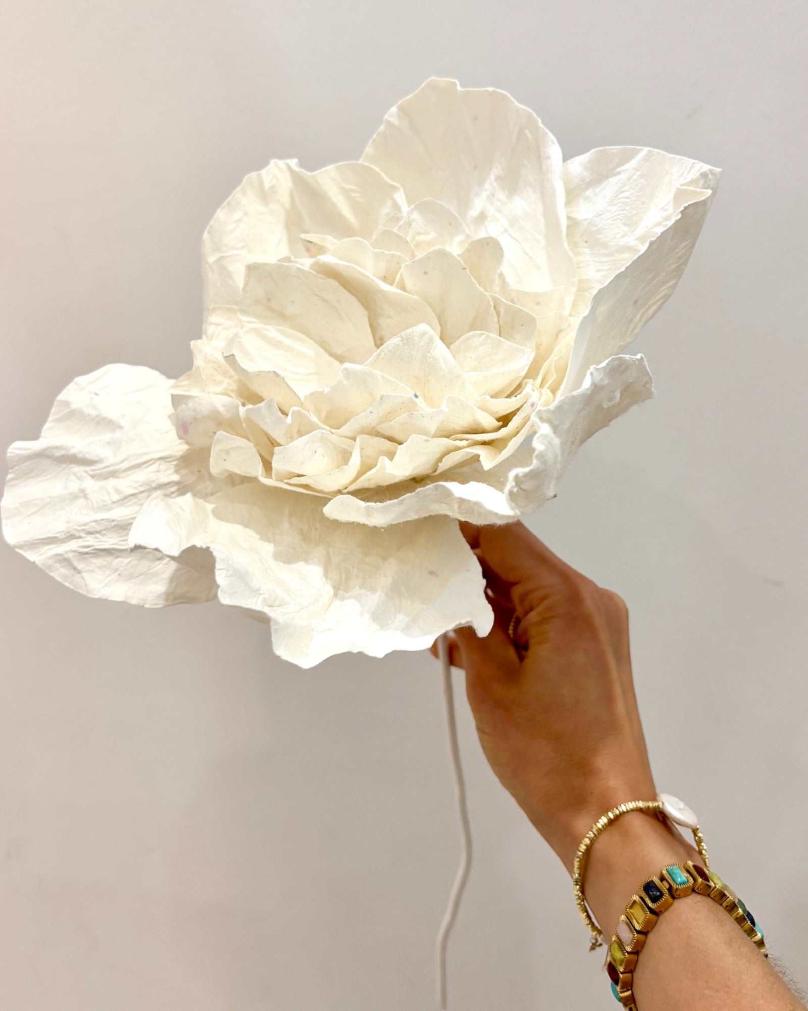 CAMELIA Paper Flower Small WHITE