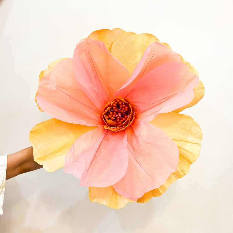 MOONLIGHT Paper Flower Large APRICOT