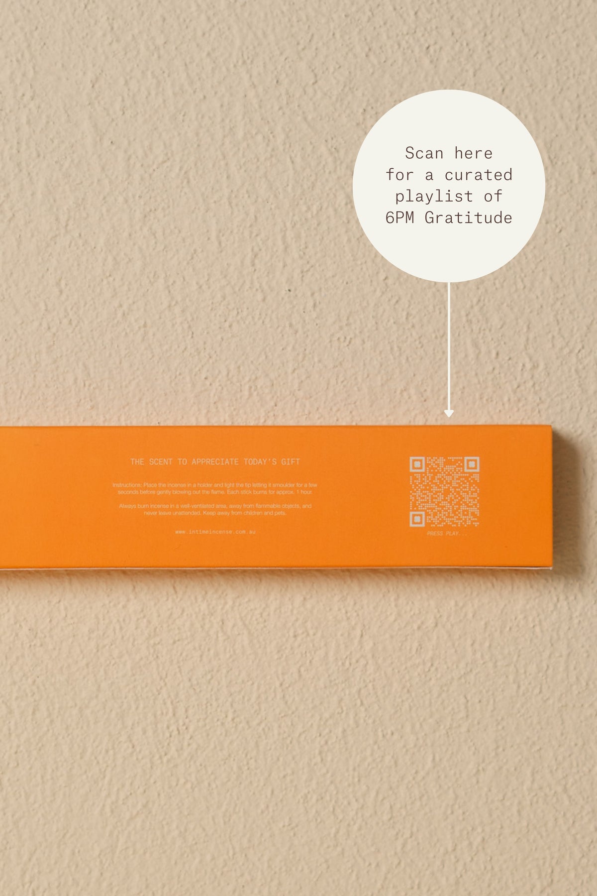 IN TIME 6pm Gratitude Incense