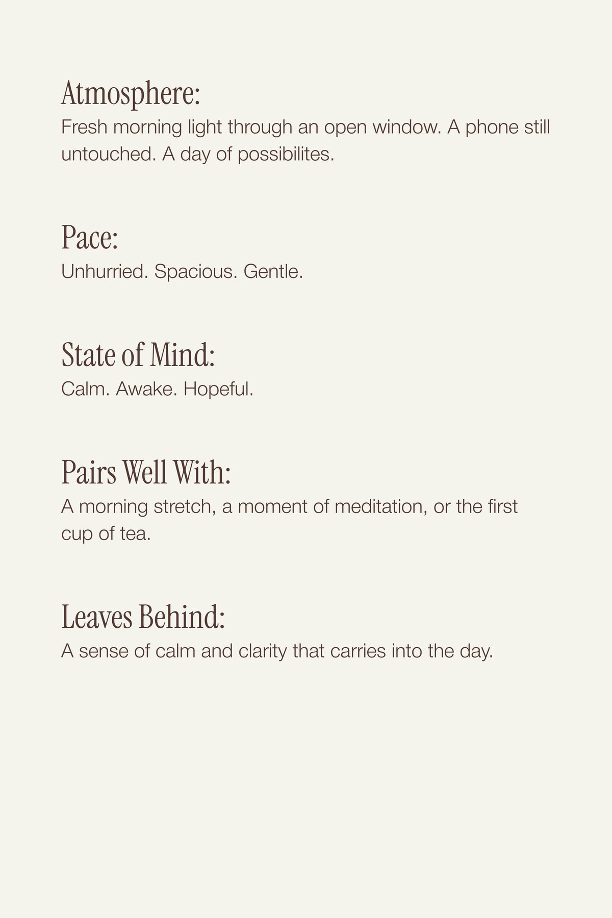 IN TIME 7am Gentle Awakening Incense