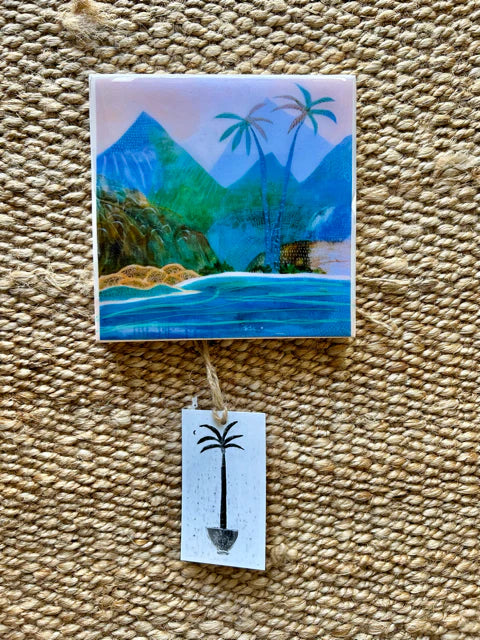 SUE FANTINI Square Tile ISLAND TIME