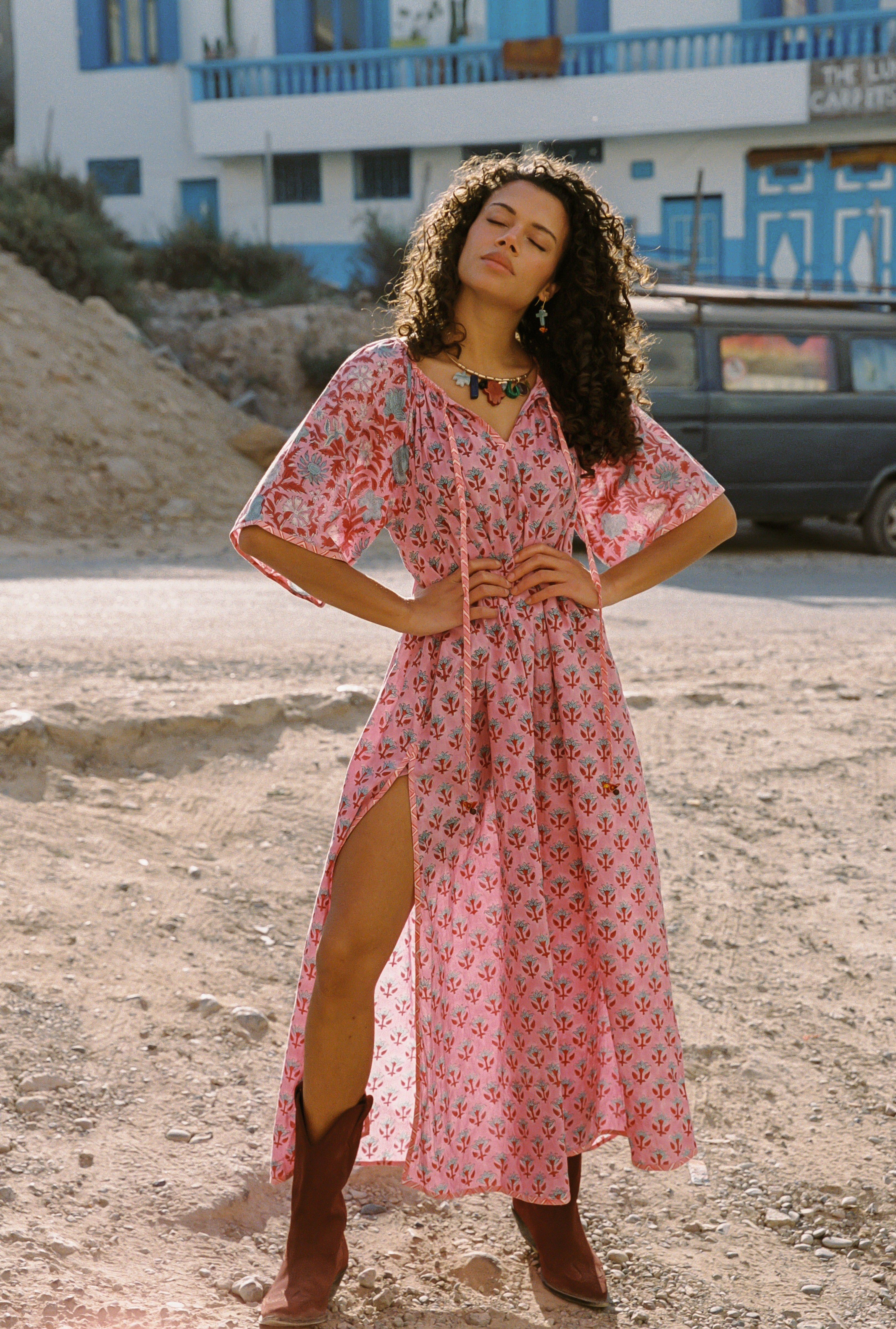 KINGA CSILLA Kamala Primavera Maxi Dress