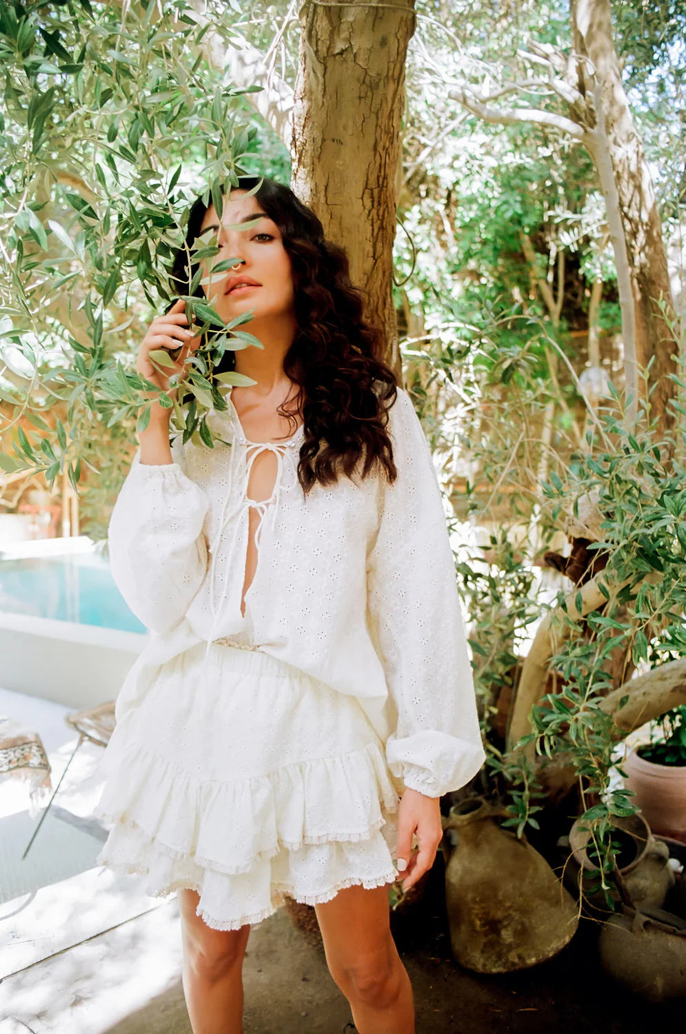 KINGA CSILLA Kaya Anglaise Alba Blouse