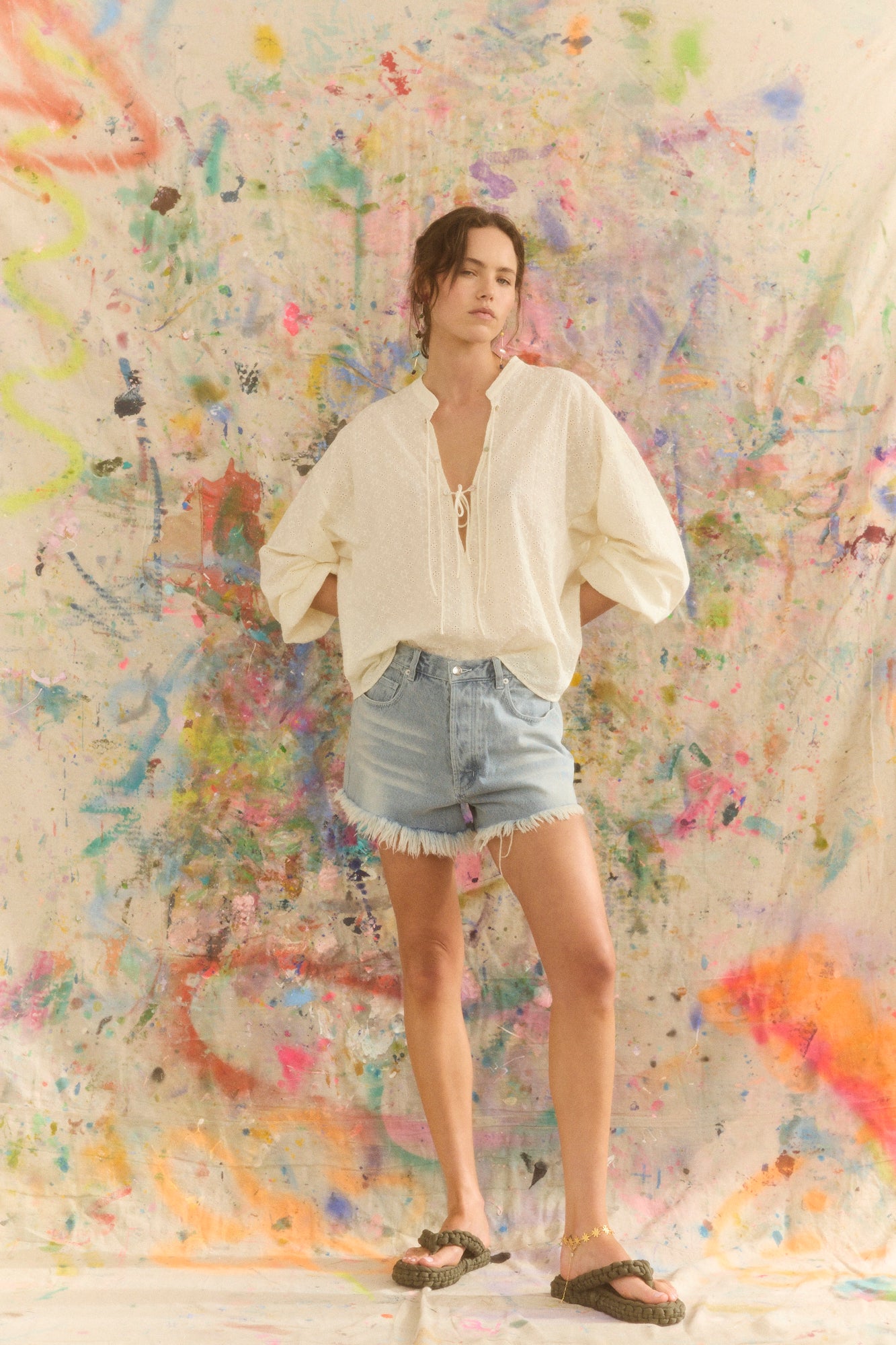 KINGA CSILLA Kaya Anglaise Alba Blouse