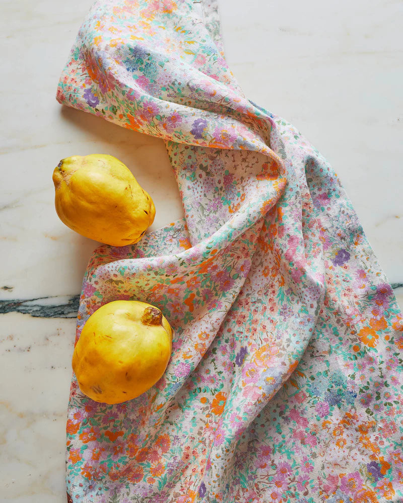 KIP & CO Linen Tea Towel LITTLE BIT DITSY