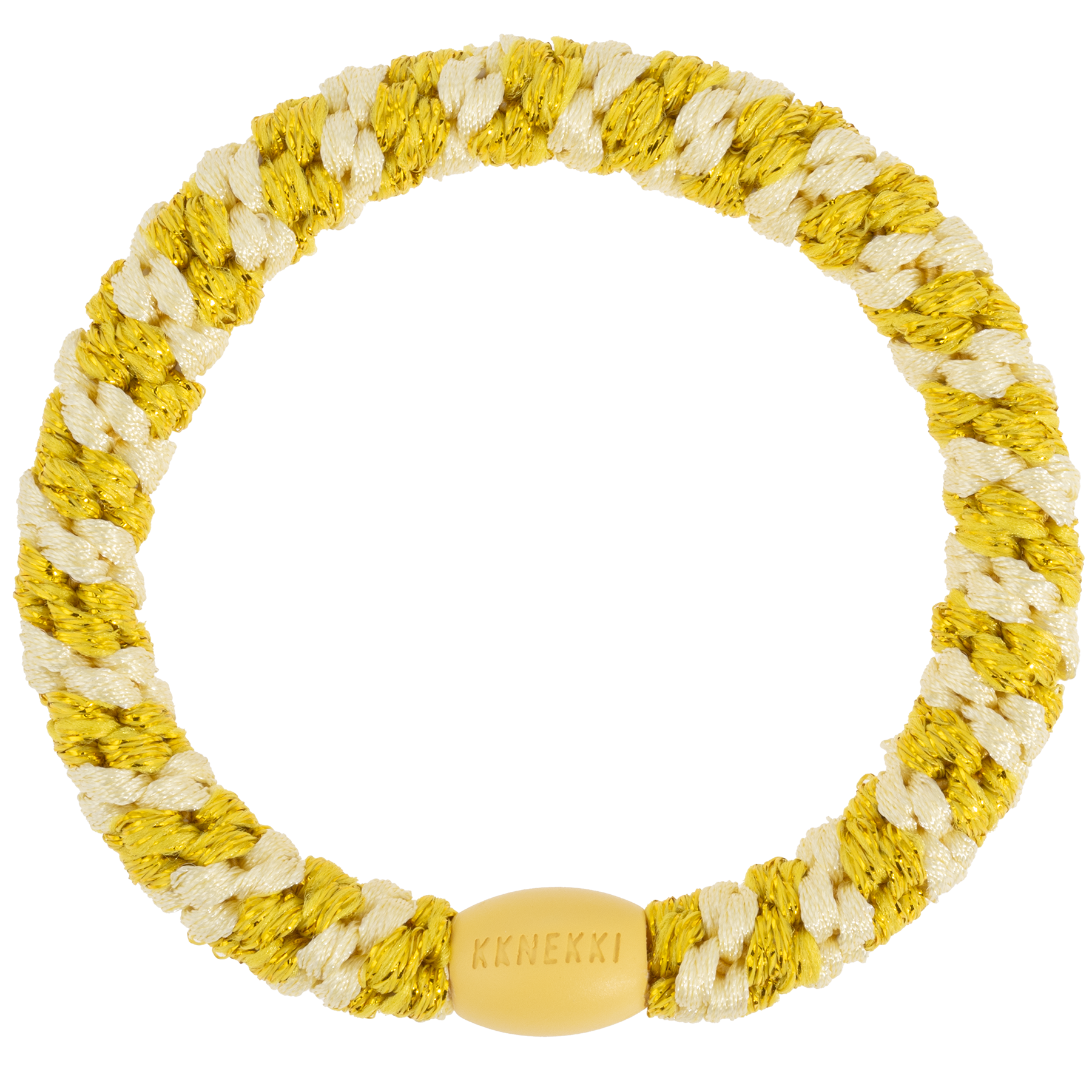 KKNEKKI Original Hair Tie YELLOW SUN GLITTER