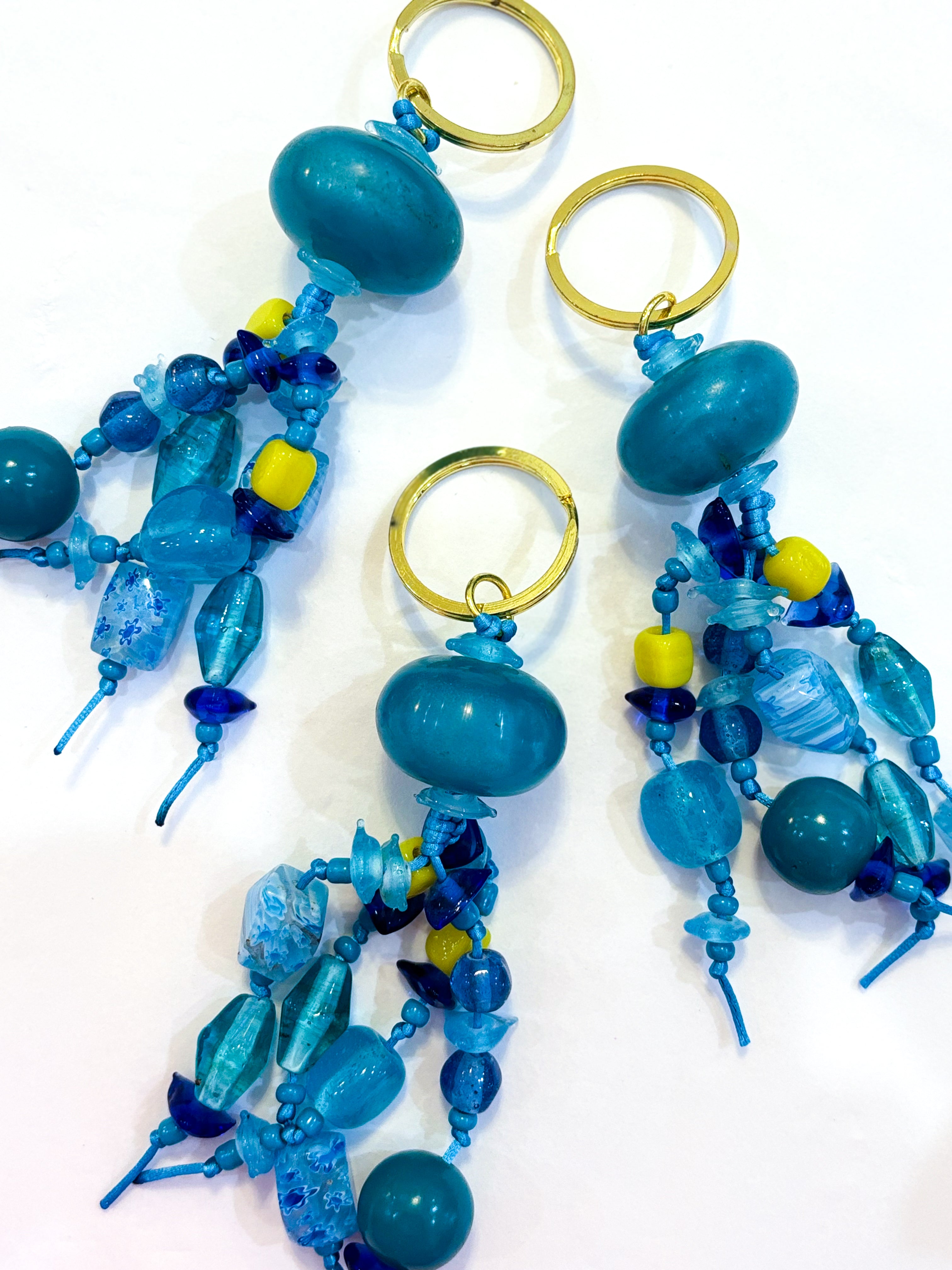 Resin Tassel Keychain BLUE