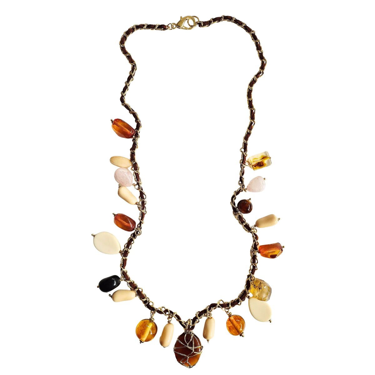 Boho Beaded Belt AMBER