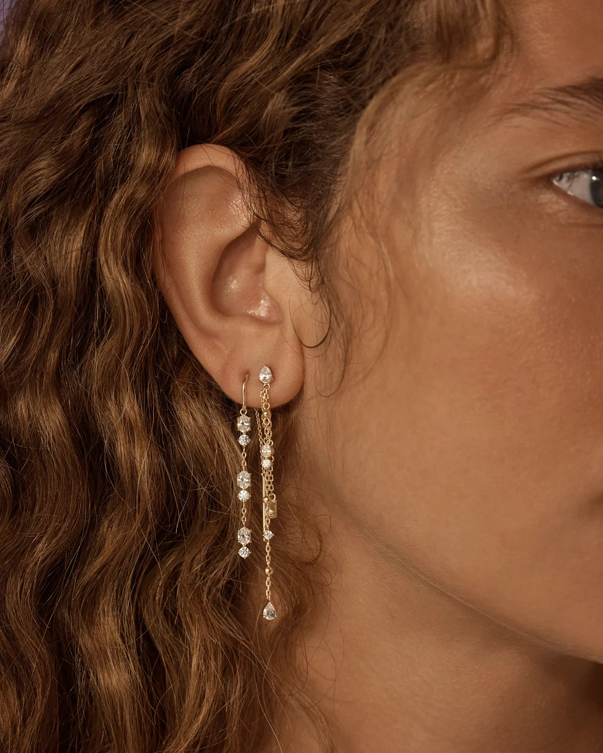 By Charlotte In The Stars Thread Earring GOLD