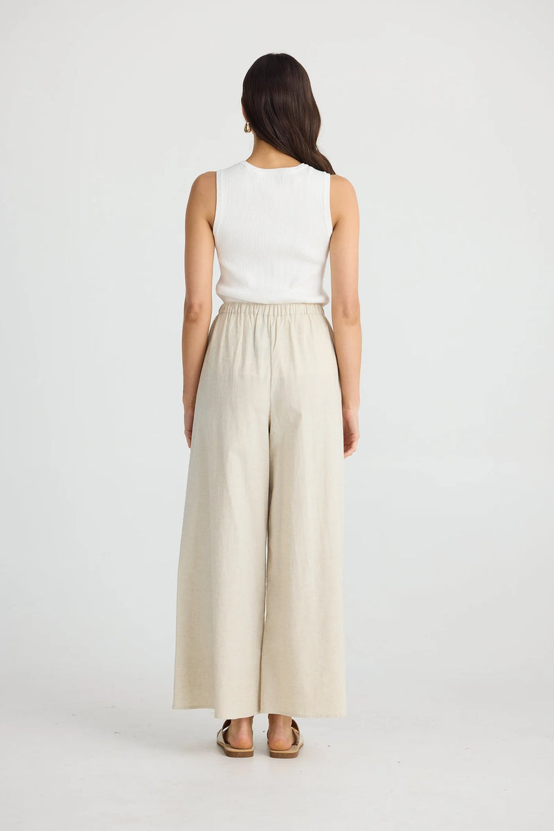 BRAVE & TRUE Lana Linen Pant NATURAL