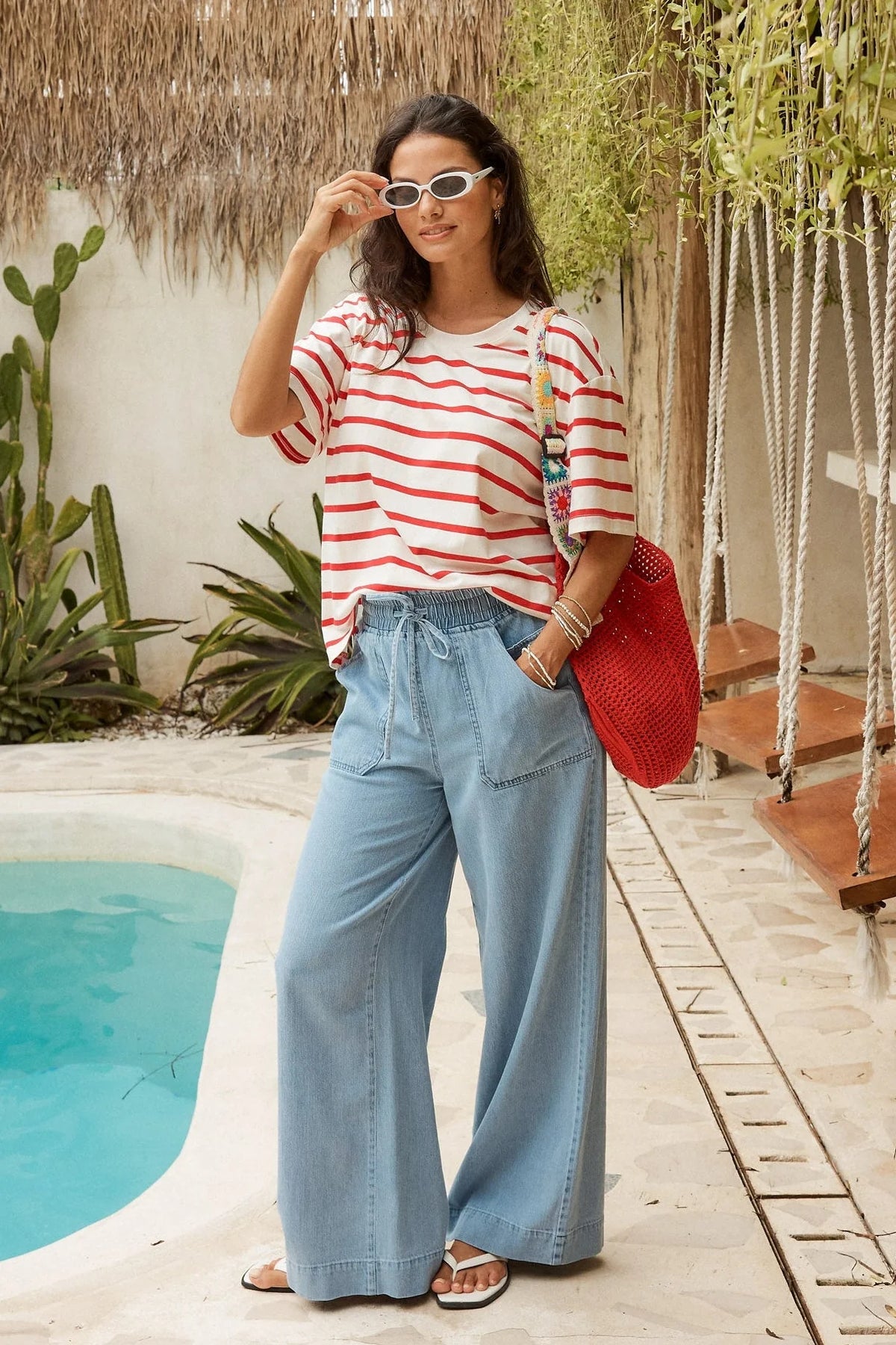 BETTY BASICS Saffra Relax Jean MEDIUM WASH