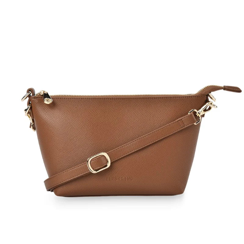 ELMS + KING Leyton Crossbody TAN SAFFIANO