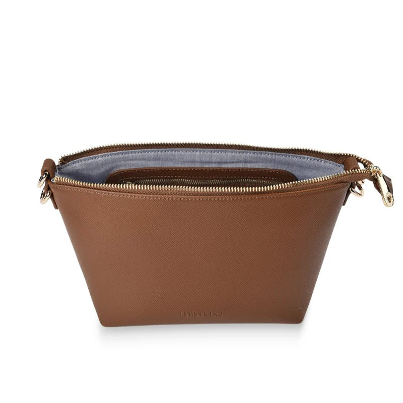 ELMS + KING Leyton Crossbody TAN SAFFIANO