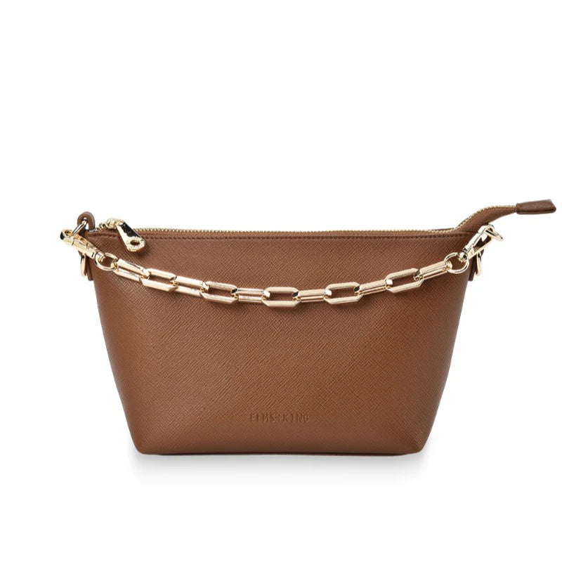 ELMS + KING Leyton Crossbody TAN SAFFIANO