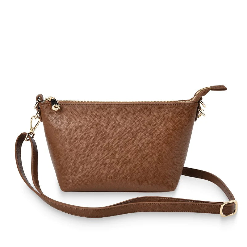 ELMS + KING Leyton Crossbody TAN SAFFIANO