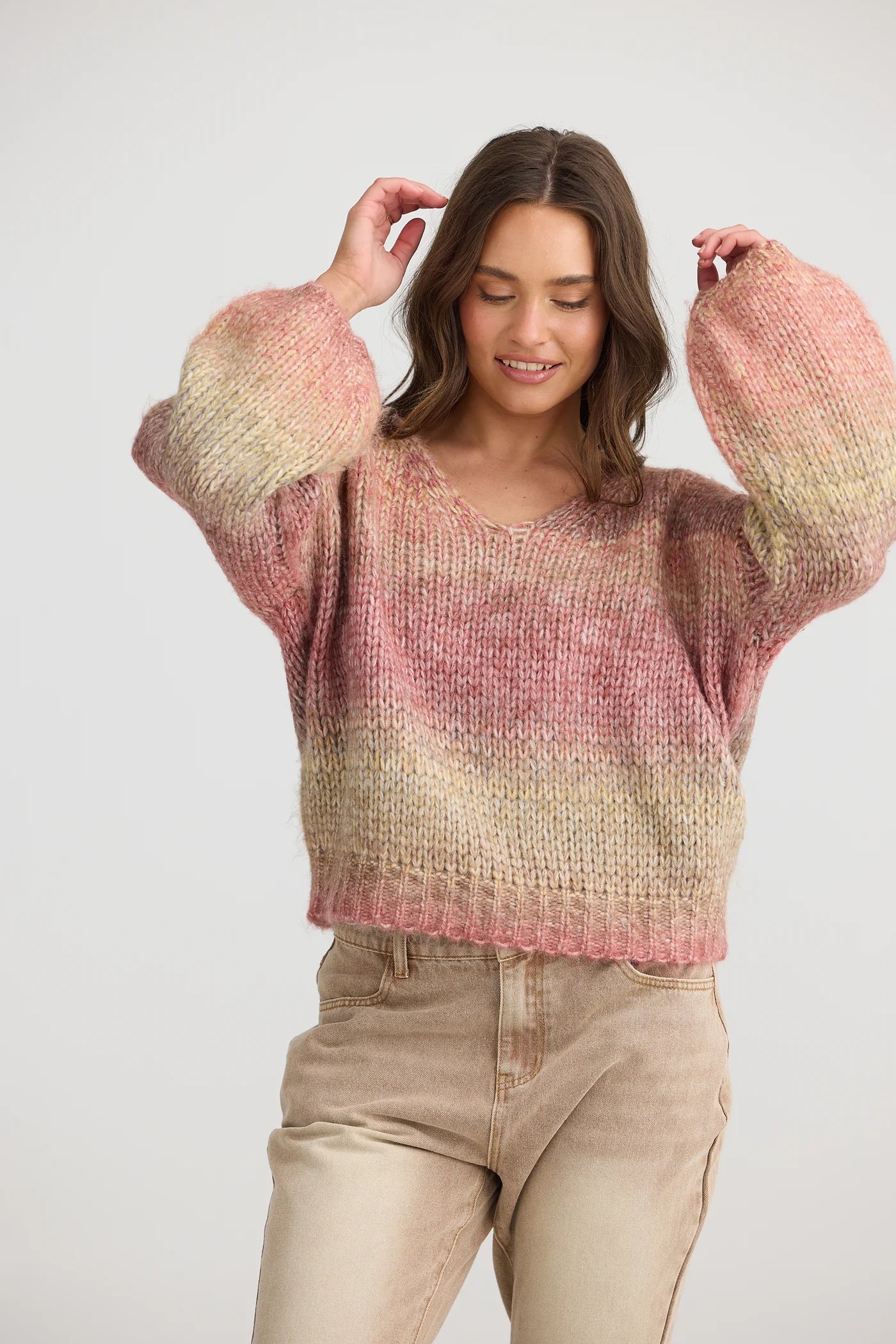 TALISMAN Lottie Knit BERRY OMBRE