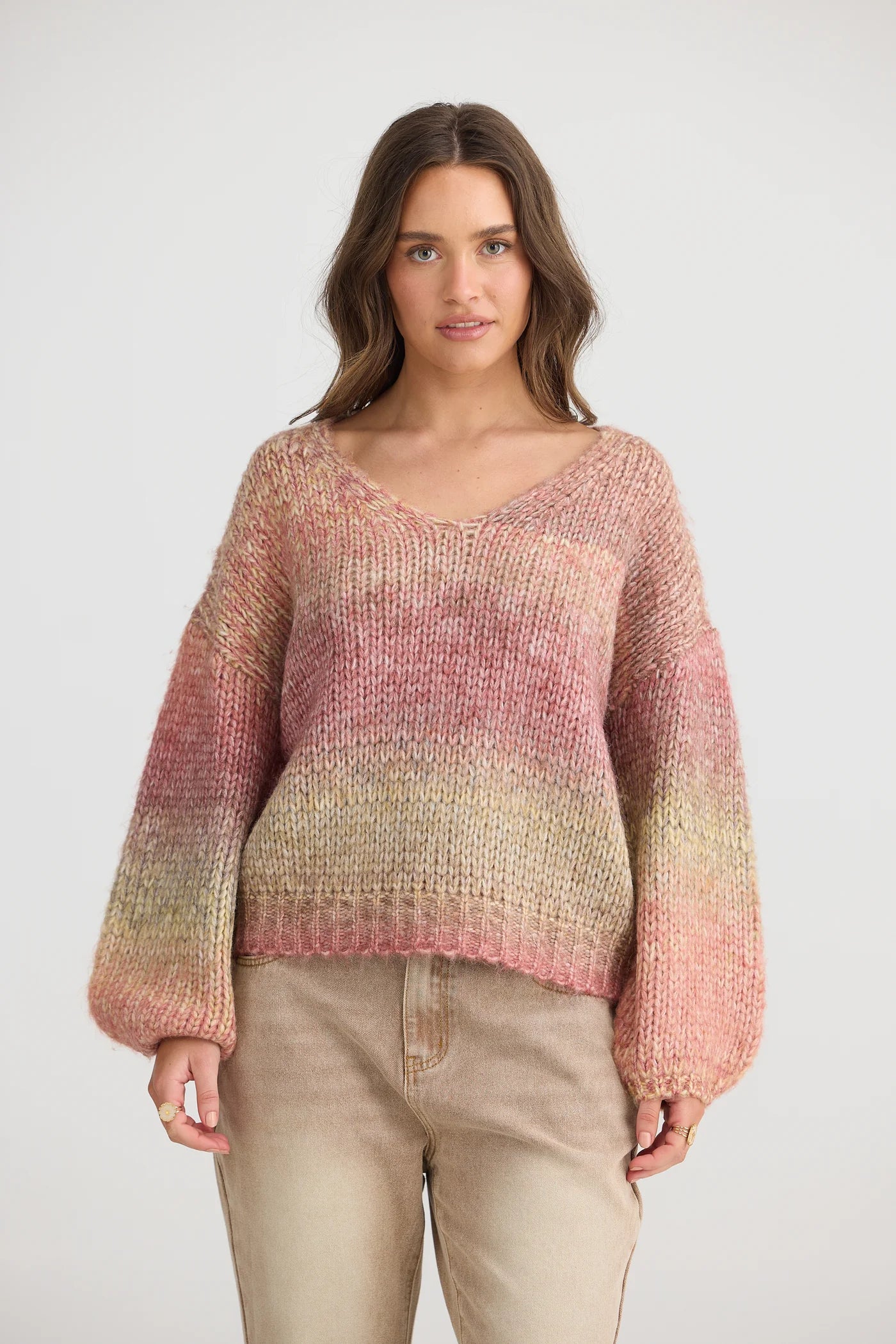 TALISMAN Lottie Knit BERRY OMBRE