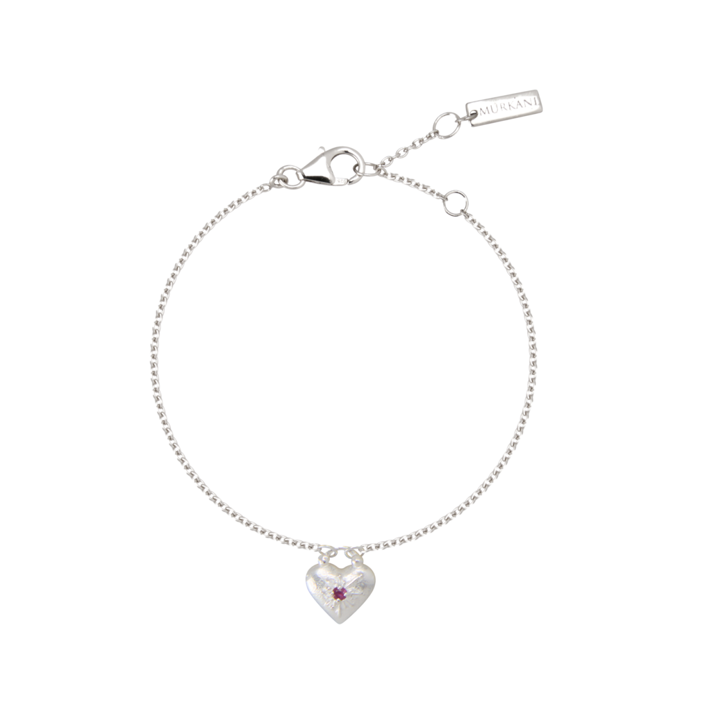 MURKANI Love You Small Heart Bracelet SILVER