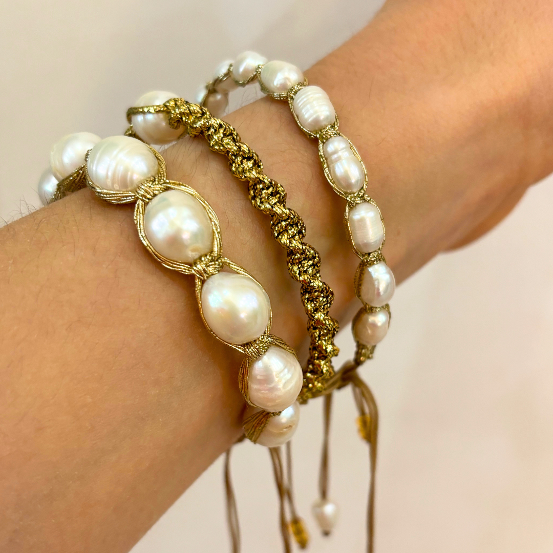 TOURISTE Sophie Pearl Bracelet Small Pearls