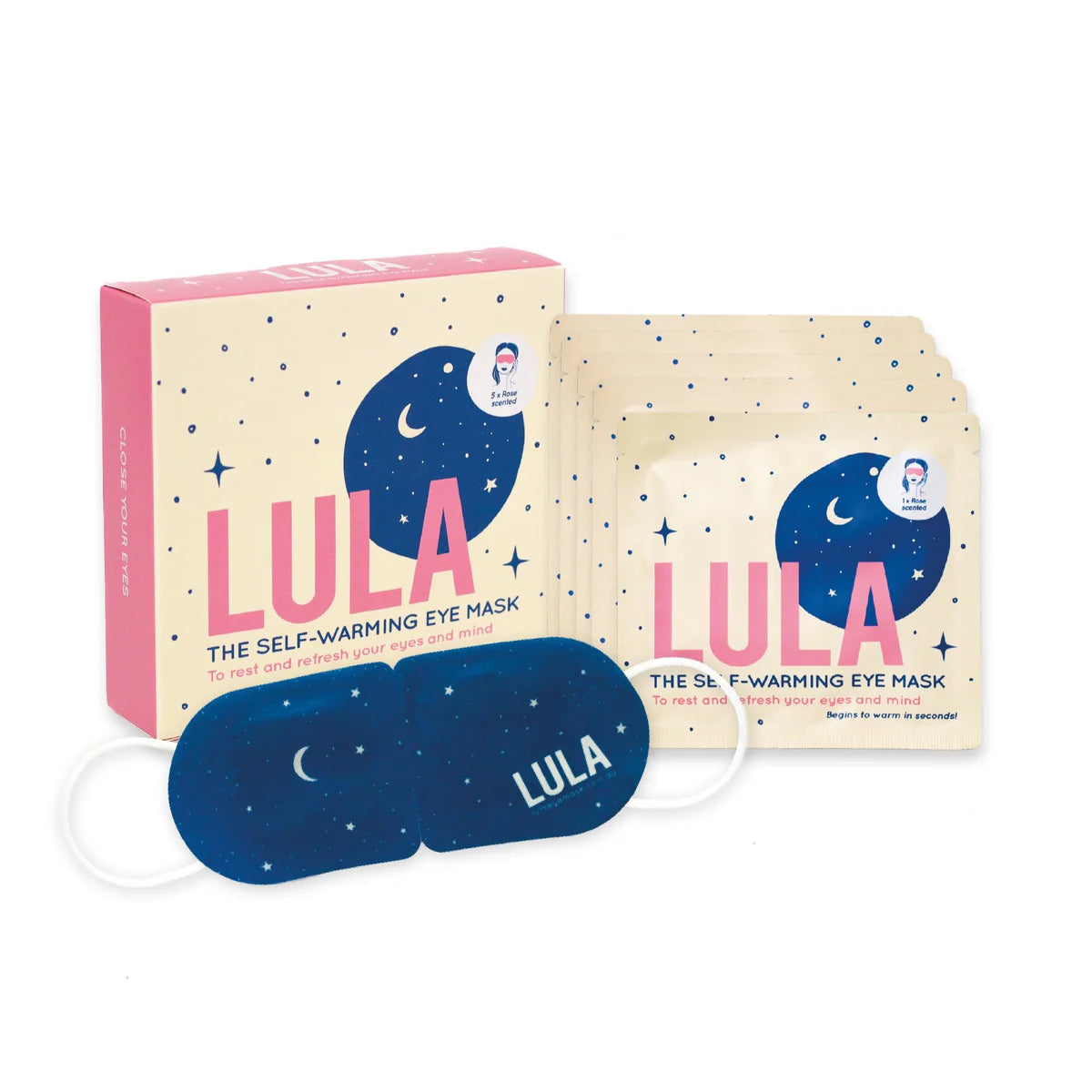LULA Eye Mask Pack 5 ROSE