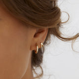 AOE Jett Hoop Earrings GOLD