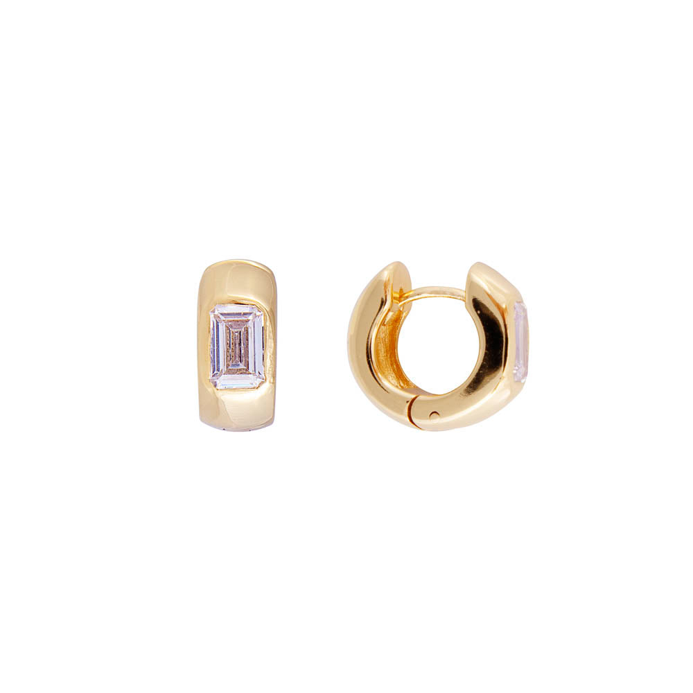 FAIRLEY Emerald Cut Huggies