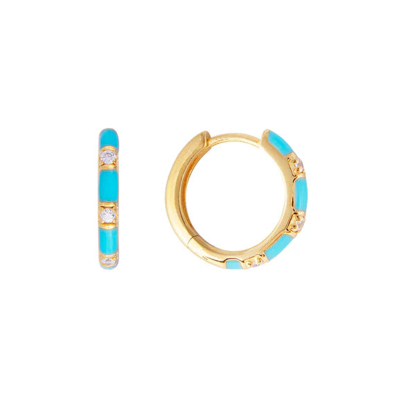 FAIRLEY St Tropez Midi Hoops TURQUOISE