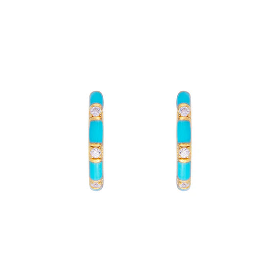 FAIRLEY St Tropez Midi Hoops TURQUOISE