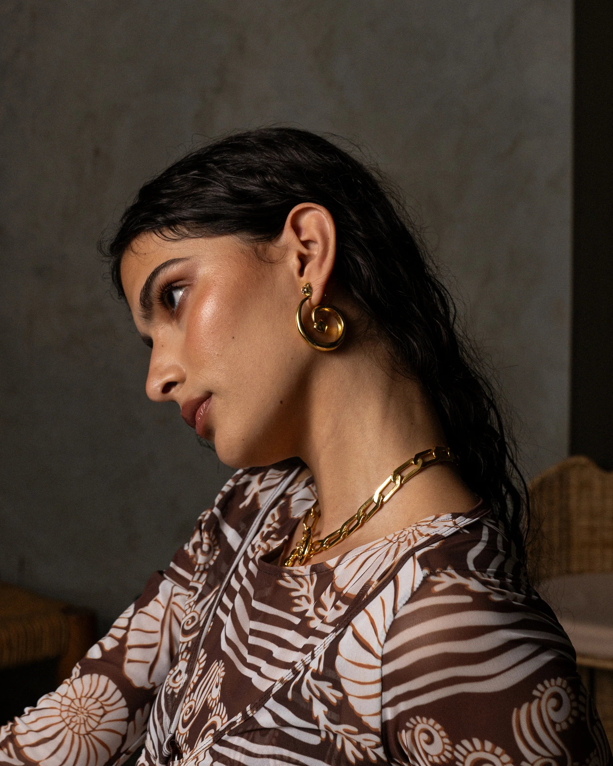 MOUNTAIN & MOON Gaia Earrings GOLD