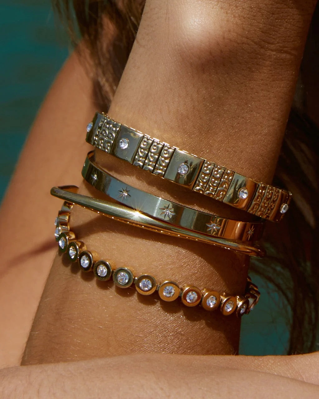 Arms of Eve Maeve Bracelet GOLD STONE