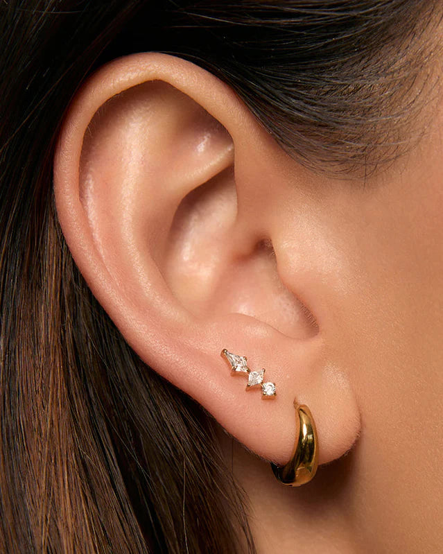 Arms of Eve Ava Flat Back Earrings GOLD