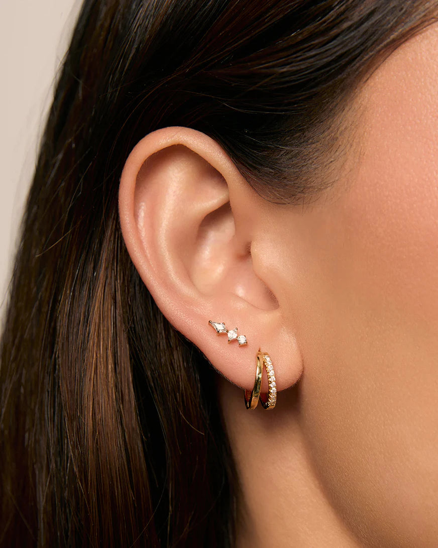 Arms of Eve Ava Flat Back Earrings GOLD